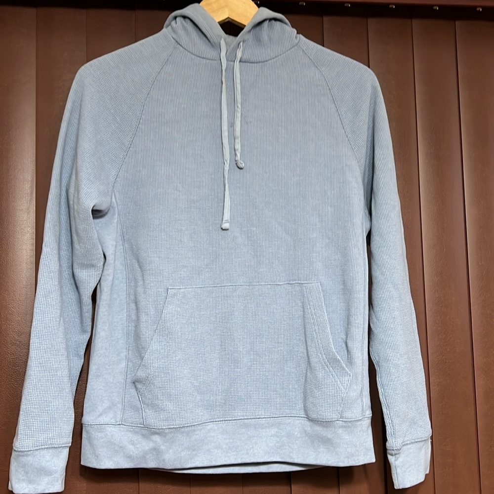 Lands End Long sleeve Hoodie Top Blue GUC